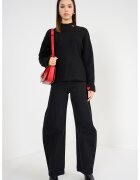 Only Pulover lejer cu inimi brodate - Rosu/Negru