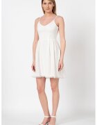 Only Rochie mini din dantela cu pliuri inversate Helena - Alb