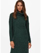 Only Rochie-pulover cu guler inalt Jana - Verde inchis