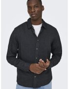 Only & Sons Camasa regular-fit din bumbac - Gri antracit