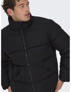 Only & Sons Geaca matlasata cu vatelina - Negru