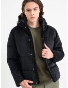Only & Sons Jacheta bufanta din reiat cu gluga - Negru