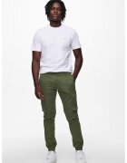 Only & Sons Pantaloni cargo conici - Verde