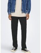 Only & Sons Pantaloni cargo regular fit cu talie medie - Negru