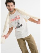 Only & Sons Tricou din bumbac cu imprimeu Coca-Cola - Alb/Negru/Portocaliu mandarina