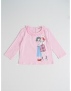 Original Marines Bluza cu imprimeu si guler cu volane - Alb/Roz pastel/Albastru deschis