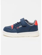 Original Marines Pantofi sport din piele ecologica cu sireturi elastice - Rosu/Bleumarin