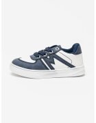 Original Marines Pantofi sport din piele ecologica cu strat exterior din piele intoarsa sintetica - Alb/Bleumarin