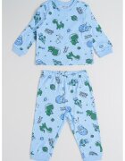 Original Marines Pijama lunga cu model - Verde/Albastru deschis