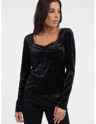 orsay Bluza catifelata regular fit - Negru