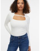 orsay Bluza cu decupaj - Alb