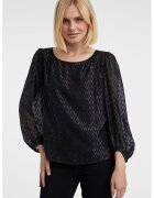 orsay Bluza cu insertii din lurex - Negru