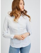 orsay Camasa slim-fit din amestec de bumbac - Albastru glaciar