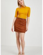 orsay Fusta scurta catifelata - Caramel