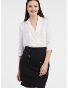orsay Rochie cu design 2-in-1 - Alb/Negru