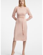 orsay Rochie midi din tricot - Roz prafuit