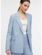 orsay Sacou cu slit lateral si doua randuri de nasturi - Albastru deschis