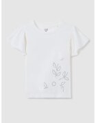 OVS Tricou cu maneci cu volane - Gri deschis