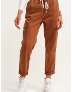 OXXO Pantaloni cargo cu snur de ajustare in talie - Portocaliu stins