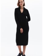 OXXO Rochie-pulover cu decolteu in V - Negru