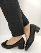 Pass Pantofi Eleganti Dama 160021C 01-N Negri Cu Lac - Negru - Negru