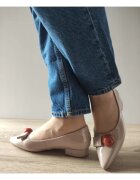 Pass Pantofi Eleganti Dama 460002C 03-L Bej Nude Lac - Bej - Bej