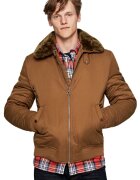 Pepe Jeans Jacheta barbati - Bumbac/Nylon - Maro -