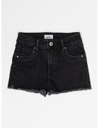 Pepe Jeans London Blugi scurti cu talie inalta Patty - Negru