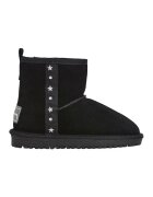 Pepe Jeans London Ghete slip-on din piele intoarsa cu tinte - Negru