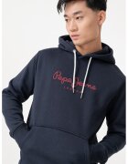 Pepe Jeans London Hanorac regular fit cu logo - Bleumarin