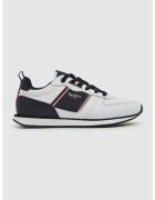 Pepe Jeans London Pantofi sport cu detalii logo contrastante - Alb/Negru