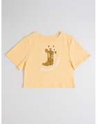 Pepe Jeans London Tricou de bumbac cu imprimeu logo - Alb/Galben sofran/Galben inchis