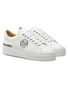 Philipp Plein Tenisi barbati piele naturala - alb -PLE010N