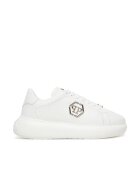 Philipp Plein Tenisi unisex alb - piele naturala - Alb