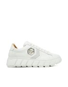 Philipp Plein Tenisi unisex piele naturala - alb