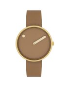 PICTO 34002-4814G Cappuccino Brown 34mm 5ATM
