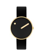 PICTO 34087-4114G Unisex Black 34mm 5ATM