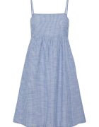 Pieces Rochie de vara dama 17155309 - Bumbac/In - Albastru - Albastru