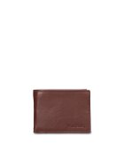 Pierre Cardin Portofel pliabil din piele Aumont - Maro cognac