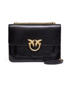 Pinko Geanta crossbody de piele cu trei compartimente - Negru