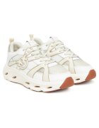 Pinko Tenisi dama - piele naturala - alb/auriu -