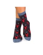 Pirin Hill Sosete bumbac - Fine Cotton Sealife Homar Antracit