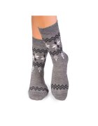 Pirin Hill Sosete calduroase din lana merino Snow Gri - Gri