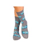 Pirin Hill Sosete din bumbac organic cu Masina Sport Gri