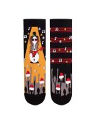 Pirin Hill Sosete din bumbac organic de Craciun Arty Socks Om de Zapada Rocker Negru