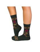 Pirin Hill Sosete lana merino Ethno Fine Dark Green -