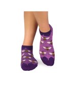 Pirin Hill Sosete scurte bambus FINE BAMBOO Sneaker Bees - Purple