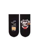 Pirin Hill Sosete scurte bumbac Arty Socks Don Maimuta Negru