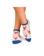 Pirin Hill Sosete scurte bumbac Fine Cotton Sealife Homar Ecru