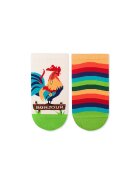 Pirin Hill Sosete scurte bumbac organic ARTY SOCKS Sneaker Rooster VERDE